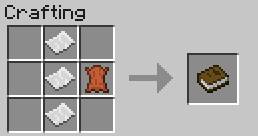 You can use books to craft a bookshelf, enchanted book, or turn it into a book that you can write in (book and quill) - Miscellaneous - Crafting - Recipes - Minecraft - Game Guide and Walkthrough