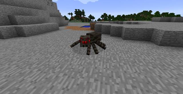 Spider - Opponents - Mobs - creatures of the world - Minecraft - Game Guide and Walkthrough