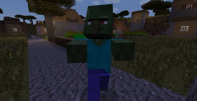 Zombie Villager - Opponents - Mobs - creatures of the world - Minecraft - Game Guide and Walkthrough