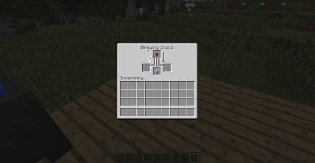 The brewing stand interface - Potions - Minecraft - Game Guide and Walkthrough