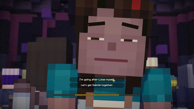 The second important choice is connected to the situation in chapter three - Important choices - Minecraft: Story Mode: A Telltale Games Series - Game Guide and Walkthrough