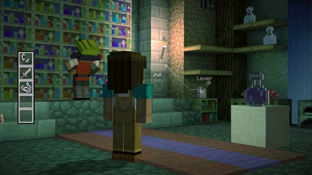 To find the skull, you have to go to the last room of the library - Chapter 3 - Walkthrough - Minecraft: Story Mode: A Telltale Games Series - Game Guide and Walkthrough