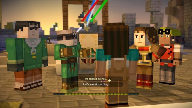The last important choice in the second episode can be found in the third chapter of the game - Important choices - Minecraft: Story Mode: A Telltale Games Series - Game Guide and Walkthrough