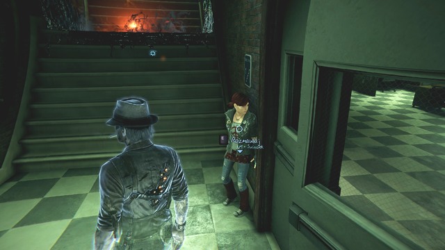 The way is blocked by a floor demon. - Chapter 3 - The Trail Leads to the Police Station - Main investigations - Murdered: Soul Suspect - Game Guide and Walkthrough