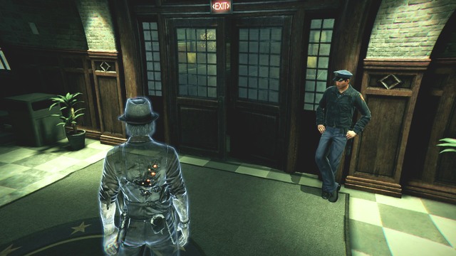 Fortunately, The door is ajar. - Chapter 3 - The Trail Leads to the Police Station - Main investigations - Murdered: Soul Suspect - Game Guide and Walkthrough