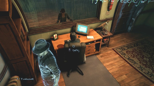 At first, the woman refuses to let Joy through. - Chapter 5 - The Witness That Survived the Encounter with the Bell Killer - Main investigations - Murdered: Soul Suspect - Game Guide and Walkthrough