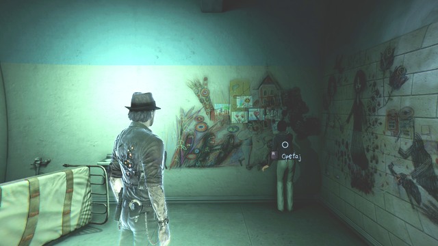 Iris is occupied with the paintings on the wall. - Chapter 5 - The Witness That Survived the Encounter with the Bell Killer - Main investigations - Murdered: Soul Suspect - Game Guide and Walkthrough