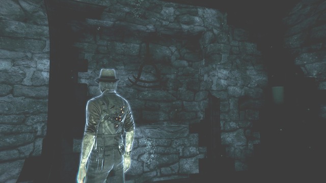 The symbol on the wall resembles a bell. - Chapter 4 - Info About My Killer (4) - Collectibles - Murdered: Soul Suspect - Game Guide and Walkthrough
