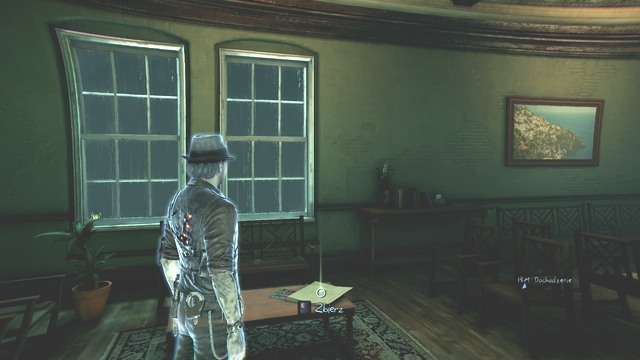 You will find a mention of the murderer at the upper floor of the building. - Chapter 5 - Info About My Killer (5) - Collectibles - Murdered: Soul Suspect - Game Guide and Walkthrough