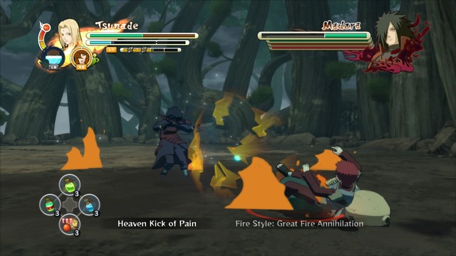While fighting Madara use your supports as often as you can - Bet the Future - Boss fights - Naruto Shippuden: Ultimate Ninja Storm 3 - Game Guide and Walkthrough