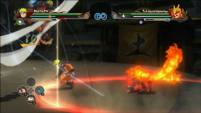 Jump out of the red circle when it appears on the ground. - Boss - Nine-Tailed Mode - Ninja World Tournament - Mecha-Naruto Story - Naruto Shippuden: Ultimate Ninja Storm Revolution - Game Guide and Walkthrough