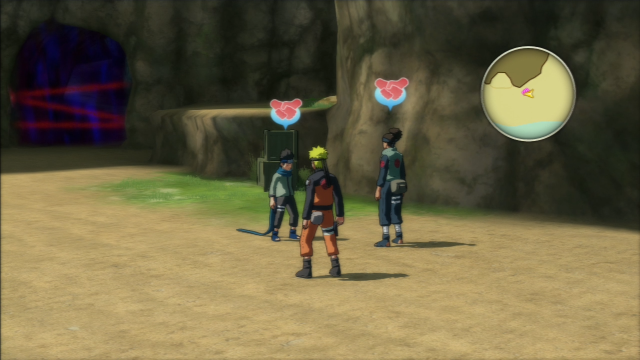 The above screenshot shows the location of two ninjas - 5 Difficult Questions - Ninja World Tournament - Ally Events - Naruto Shippuden: Ultimate Ninja Storm Revolution - Game Guide and Walkthrough