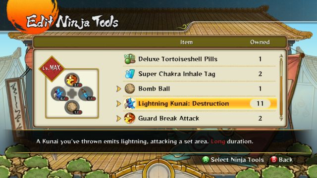 You can select your ninja artifact before the battle starts. - Items - Naruto Shippuden: Ultimate Ninja Storm Revolution - Game Guide and Walkthrough
