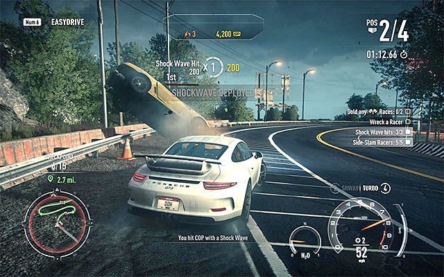 Shock wave has relatively low shock power - Pursuit Tech - Racer career - Need for Speed Rivals - Game Guide and Walkthrough