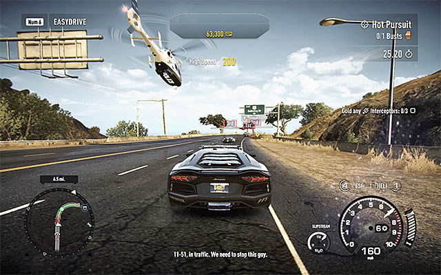 Helicopter and police blockades will significantly disturb other drivers to get to the finish line - Events - Cop career - Need for Speed Rivals - Game Guide and Walkthrough