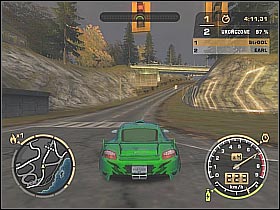 Earl was driving a Mitsubishi Lancer - Black List #9 - Earl - Career - Need for Speed: Most Wanted - Game Guide and Walkthrough