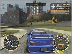 You should reach a small junction within a few seconds - Black List #7 - Kaze - Career - Need for Speed: Most Wanted - Game Guide and Walkthrough