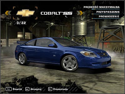 You will be presented with a list of possible modifications (up to seven) - The Basics: Car handling - Misc - Need for Speed: Most Wanted - Game Guide and Walkthrough