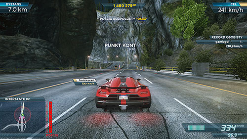 Speedrun is a difficult event that requires of you the ability to control your car at high speeds - Speedrun - Event types - Need for Speed: Most Wanted (2012) - Game Guide and Walkthrough