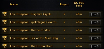 After joining selected queue you will be taken into account when the game system will try to make a group for given task, some of the game modes require the tank and healer, while other (like PvP) only need 5 random classes to collect party using queue system - Landing page and queue system - First steps - Neverwinter - Game Guide and Walkthrough