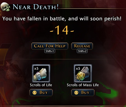 After the death you will notice a little silhouette icon under your character portrait, this indicates injury, and the more times you die the injuries are more serious, each causing different negative effects like slower movement caused by leg injury, less HP pool because of chest injury - Combat - Game basics and exploration - Neverwinter - Game Guide and Walkthrough