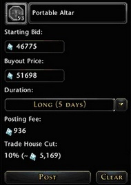 If you want to sell an item you can do that in My Consignments tab, choose item for sale, set starting bid, buyout price if you want and duration - Auction House - Equipment - Neverwinter - Game Guide and Walkthrough