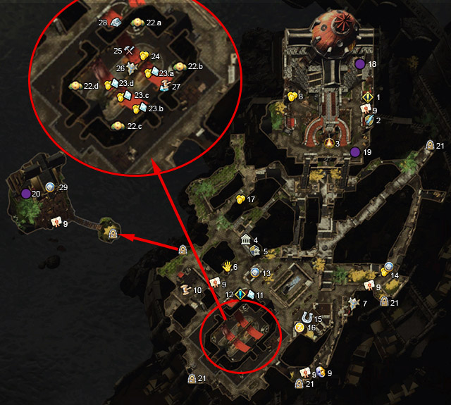 Icons - Protectors Enclave (1-60) - Maps - Neverwinter - Game Guide and Walkthrough