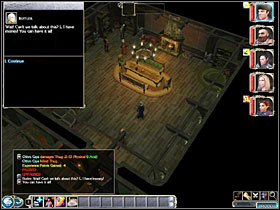 In the cellar you'll see the bandits' leader and the rest of his hostages - The Sage's Manse - Tracing Aldanon - Neverwinter Nights 2 - Game Guide and Walkthrough