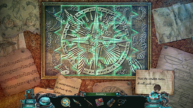 Arrange the individual elements into one whole - Chapter 4/5 - Puzzles - Nightmares from the Deep: The Sirens Call - Game Guide and Walkthrough