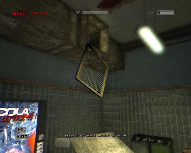 The ventilation shaft leading further - Administration Block - Walthrough - Outlast - Game Guide and Walkthrough