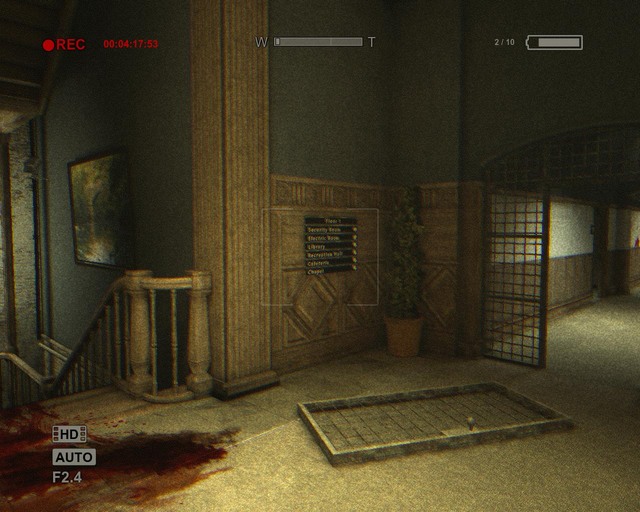 On the right, the unhinged door - Administration Block - Walthrough - Outlast - Game Guide and Walkthrough
