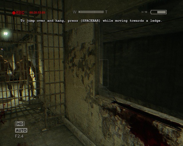 Jump through the window on the right - Prison Block - Walthrough - Outlast - Game Guide and Walkthrough