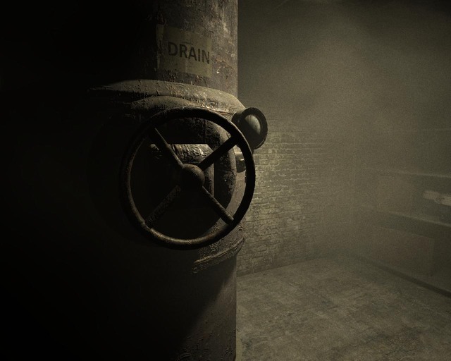 One of two valves to turn - Sewer - Walthrough - Outlast - Game Guide and Walkthrough