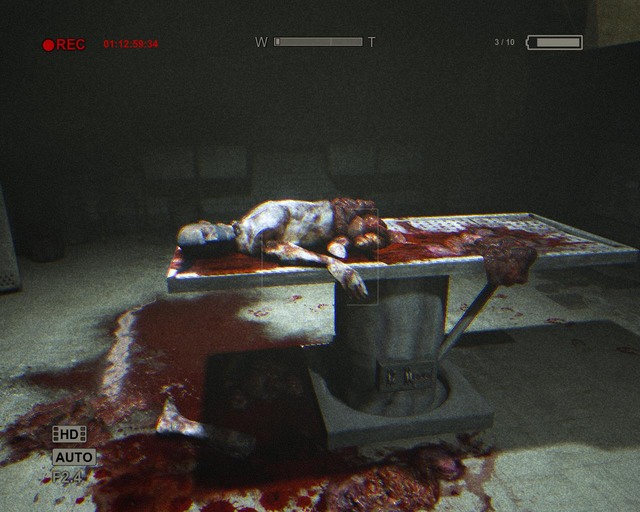 The morgue. Shaft entrance on the right - Male Ward - Walthrough - Outlast - Game Guide and Walkthrough