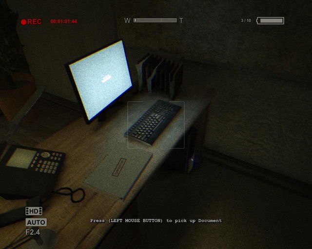 By the computer in the second room of the first corridor - Administration Block - Collectibles - Documents - Outlast - Game Guide and Walkthrough