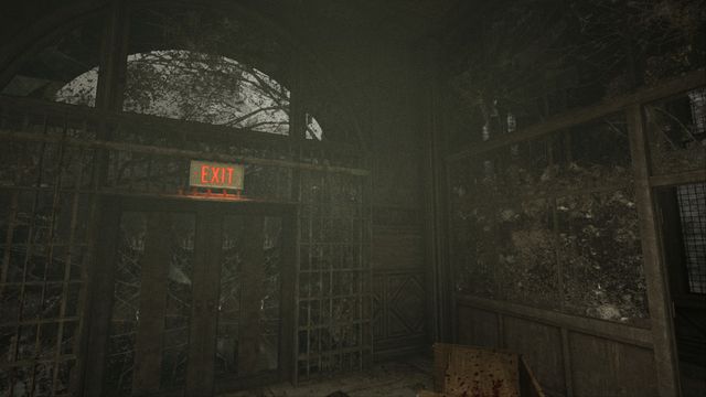 Closed exit, turn around and climb on the boxes on the right - Underground lab/Hospital - Game Walkthrough - Outlast: Whistleblower - Game Guide and Walkthrough