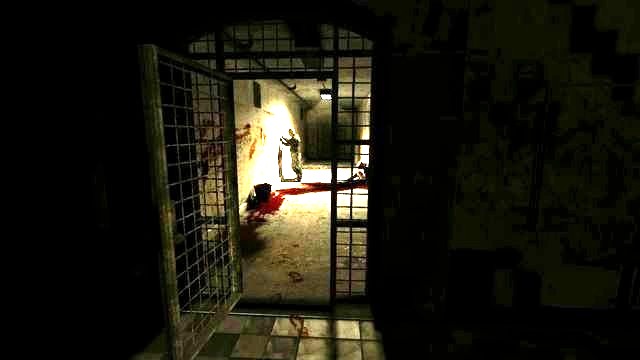 Jump down behind him - in the room with screaming patients you will find the document - Documents - Outlast: Whistleblower - Game Guide and Walkthrough