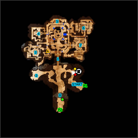 Map key - Main quests - Everlight Facility - Main quests - Overlord II - Game Guide and Walkthrough