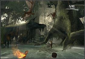 After that, swim between roots of trees - On The Raft - Walkthrough - Peter Jacksons King Kong - Game Guide and Walkthrough