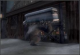 After rifles destruction, throw the bus away and go under the bridge - In The Streets Of New York - Walkthrough - Peter Jacksons King Kong - Game Guide and Walkthrough