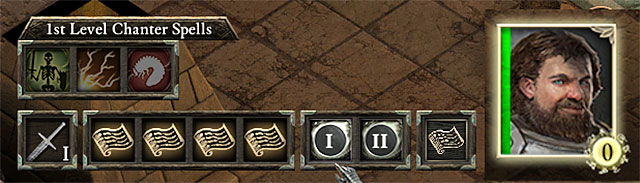 Keep attention to the amount of chanted phrases shown in the right lower corner of character icon - Chanter - Character classes - Pillars of Eternity - Game Guide and Walkthrough