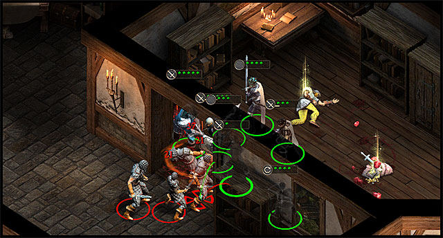 Use the surrounding to block enemies. - Combat mechanics - Combat - Pillars of Eternity - Game Guide and Walkthrough