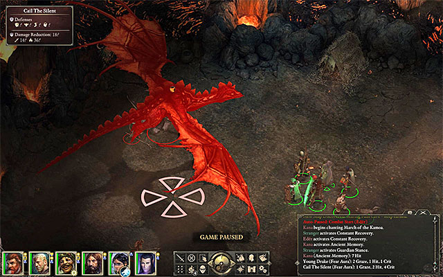 Cail the Silent - Giant dragons lairs - Pillars of Eternity - Game Guide and Walkthrough