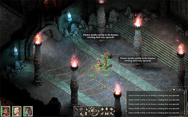 Kindle fires in six different spots - The Ruins of Cilant Lis - Main quest - Cilant Lis M2 - Pillars of Eternity - Game Guide and Walkthrough