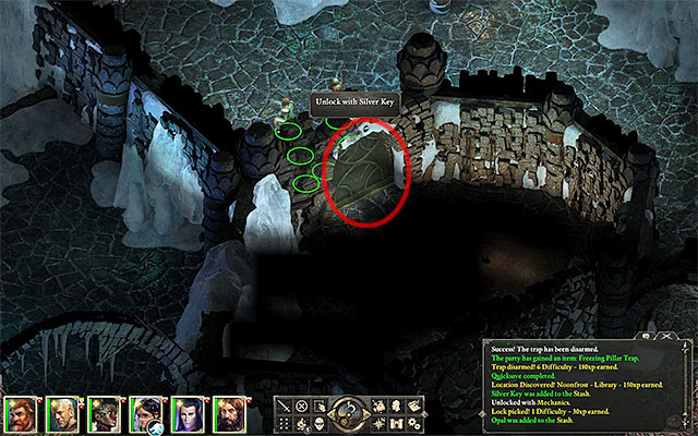 It is easy to miss the entrance to the cell that Alwah is being held in - Side quests in Oldsong - Twin Elms - Oldsong M39 - Pillars of Eternity - Game Guide and Walkthrough