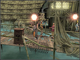 Once you've reached a new section of the pier, you will have to destroy all nearby crates - Mission 8 - part 1 - Mission 8 - Singapore - Pirates of the Caribbean: At Worlds End - Game Guide and Walkthrough