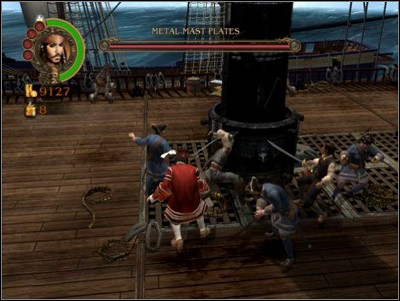 The fight with Don Carrera is one of the most tedious ones in the game, although the result is very rewarding - the Spanish ship will go up in smoke like a bit of tinder - The Bigger the Boat... - Missions - Pirates of the Caribbean: Legend of Jack Sparrow - Game Guide and Walkthrough
