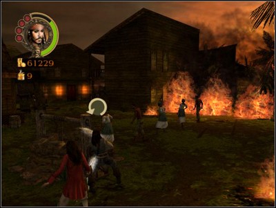 After you get back to the well youll take part in another minigame of extinguishing the fire - Sacked Without a Shot - Missions - Pirates of the Caribbean: Legend of Jack Sparrow - Game Guide and Walkthrough