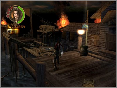 Immediately after the animation ends, run along the coast - Where There' Fire, There's Blacksmoke - Missions - Pirates of the Caribbean: Legend of Jack Sparrow - Game Guide and Walkthrough