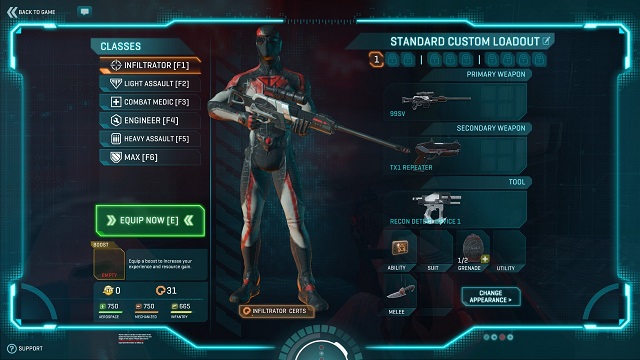 I love skin-tight uniforms like that. - Infiltrator - Character classes - PlanetSide 2 - Game Guide and Walkthrough